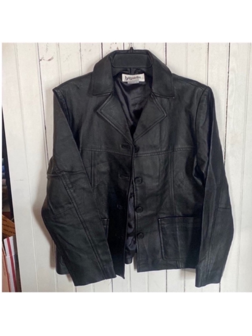 Bagatelle Vintage Leather Jacket Black Size M